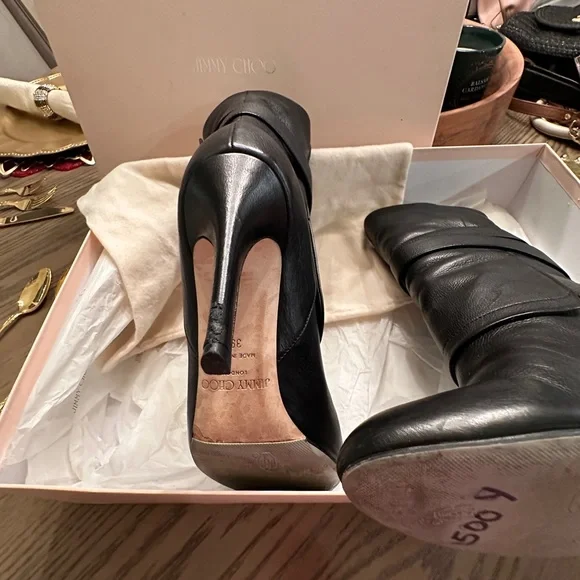 Jimmy Choo Grainy Calf Leather boots in 39 132 Ballad